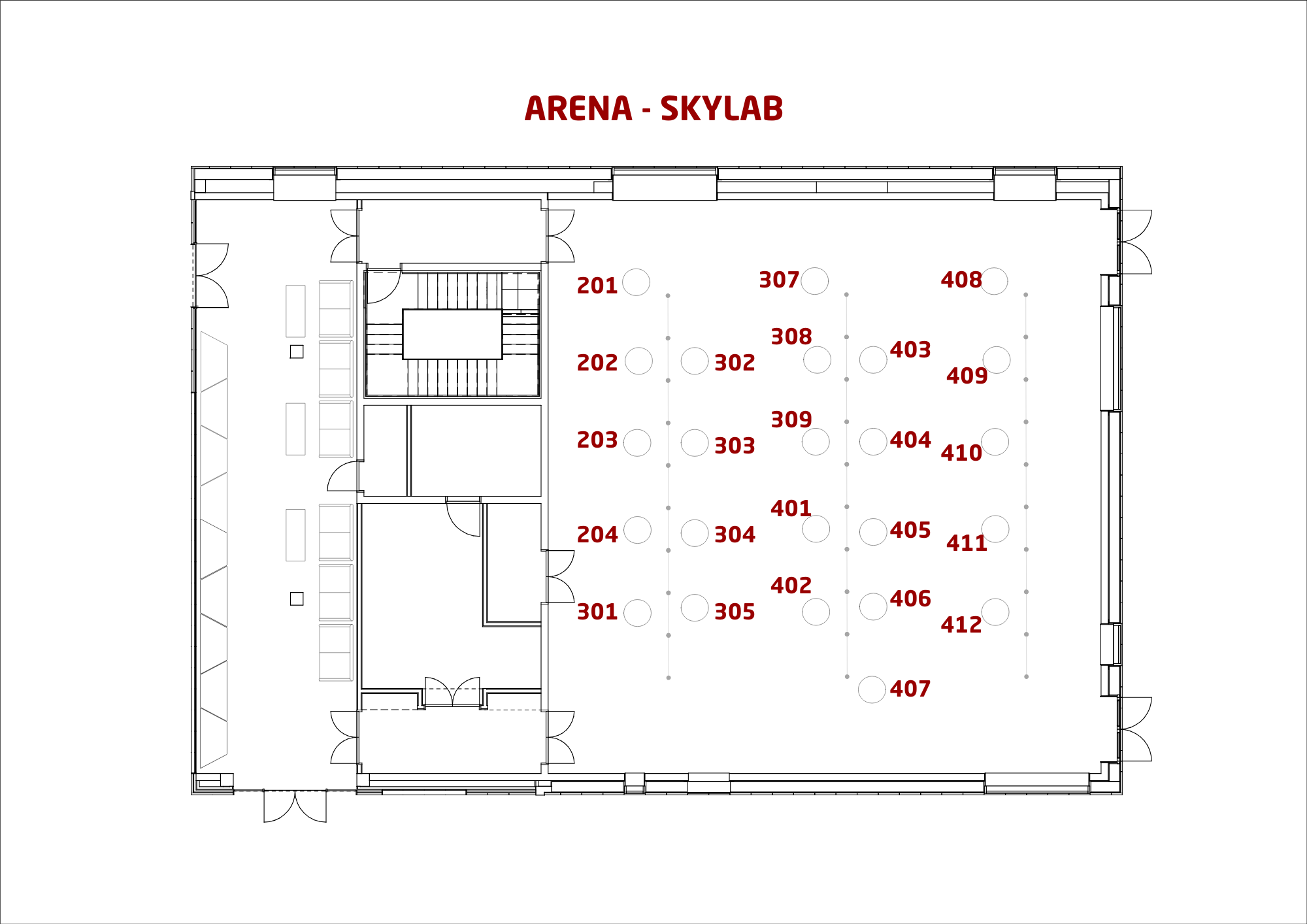 Arena simpel floor plan