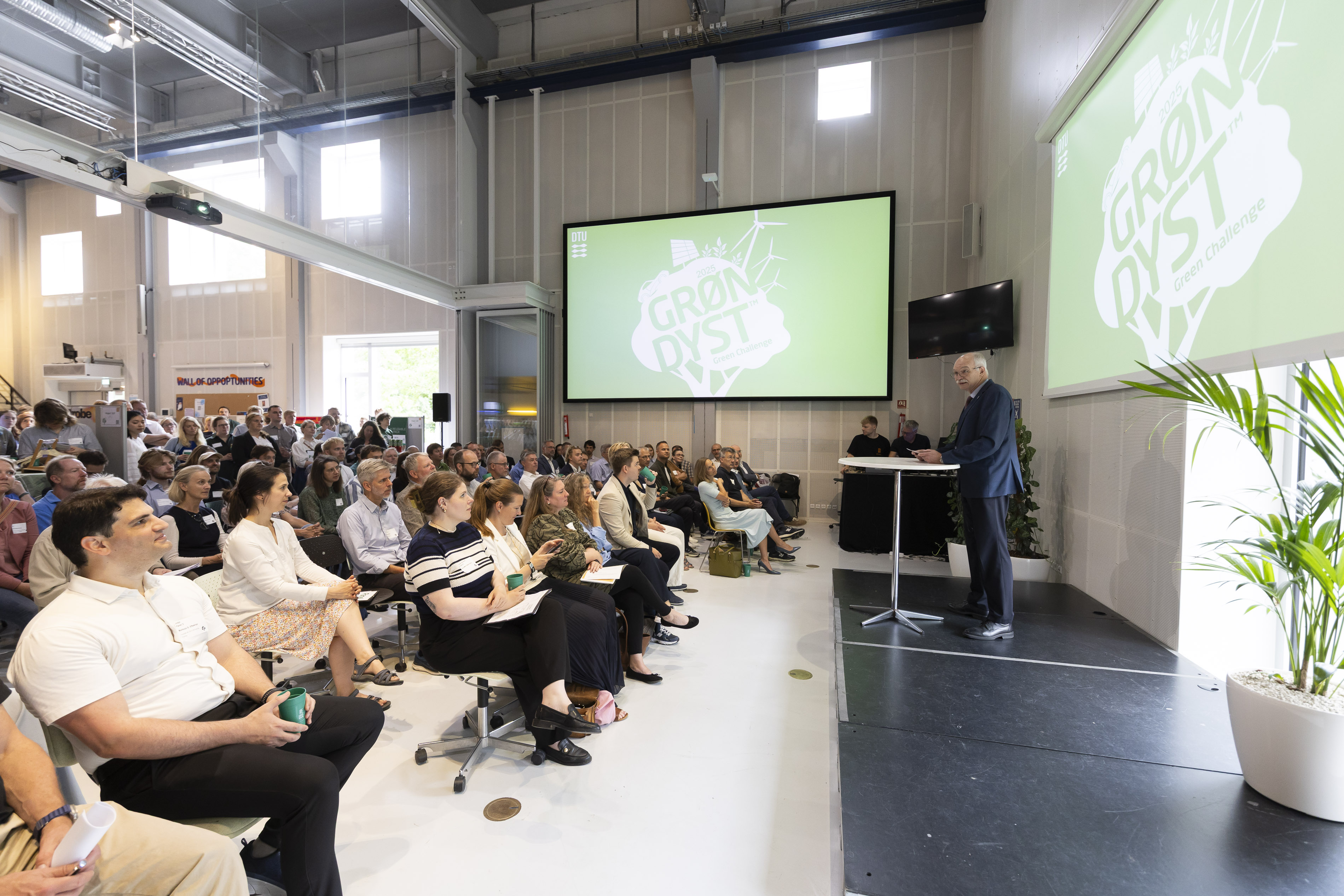 DTU President Anders Bjarklev speaks at the opening of Green Challenge 2025