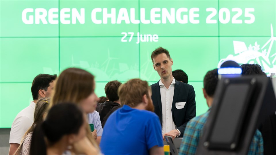 Green Challenge audience at panel debate