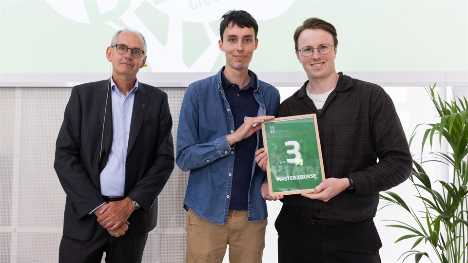 Jens Duus og vindere af 3. plads kandidatkursus
