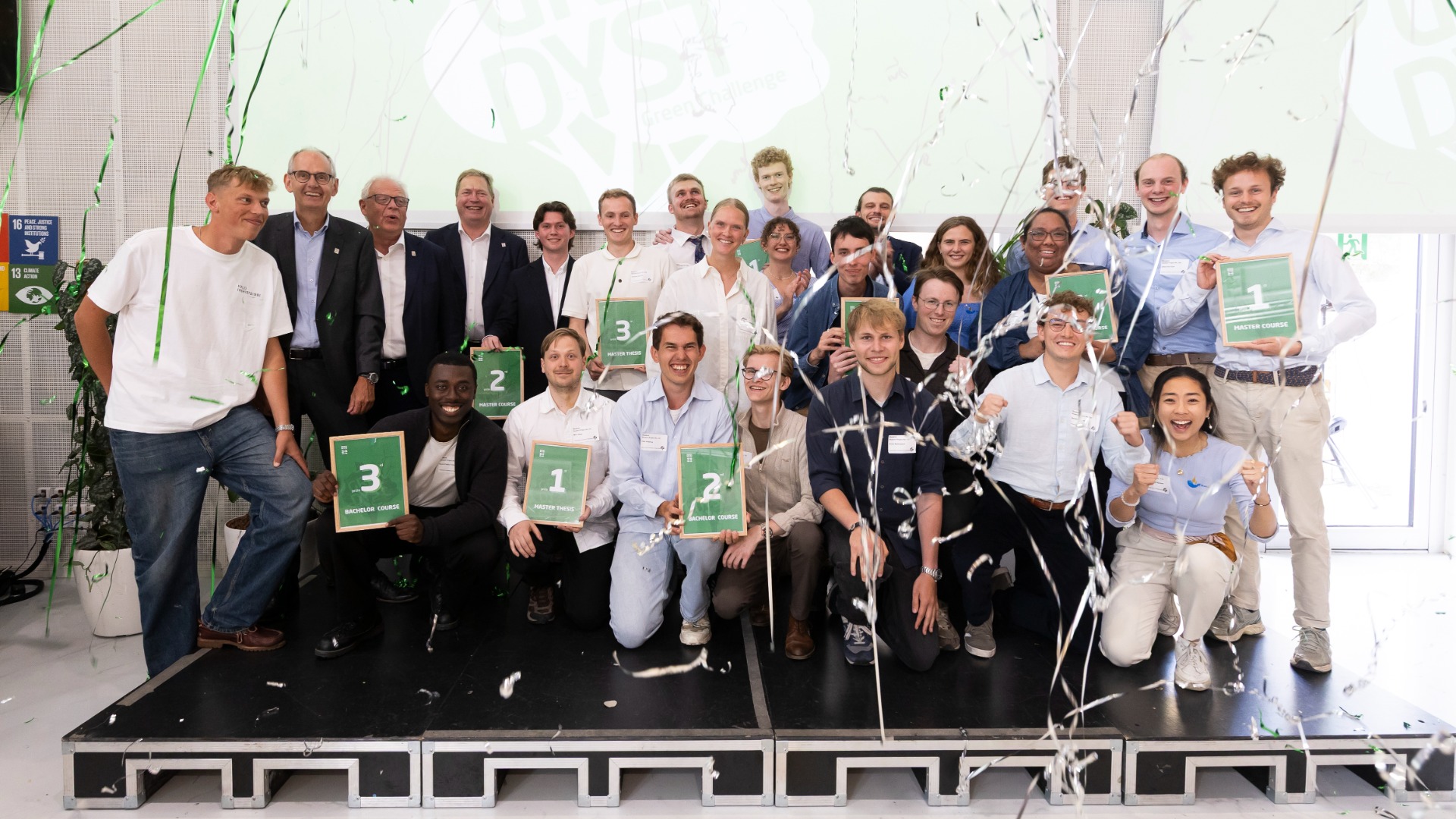 Celebration of all the winners of the 2025 Green Challenge